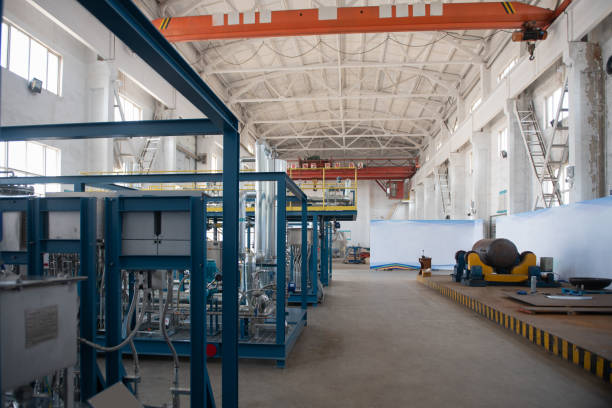 istock Equipment inside the chemical plant 1364579530