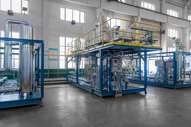 istock Equipment inside the chemical plant 1364579547