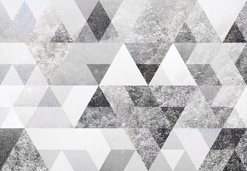Abstract geometric background: Snowstorm