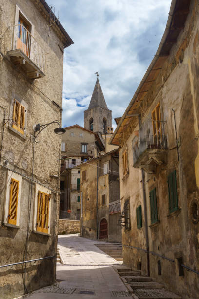 scanno, cidade antiga em abruzzo, itália - 3695 - fotografias e filmes do acervo