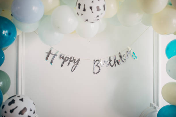 istock Happy birthday decoration 1364587885
