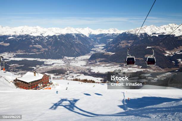 Dolomites Italy Kronplatz Stock Photo - Download Image Now - Kronplatz, Puster Valley, Snow