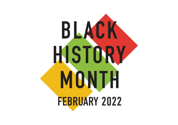 czarna ilustracja wektorowa miesiąca historii na białym tle - black history month stock illustrations