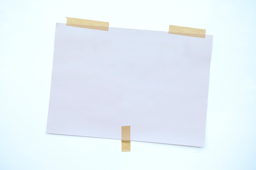Blank paper template for your own message