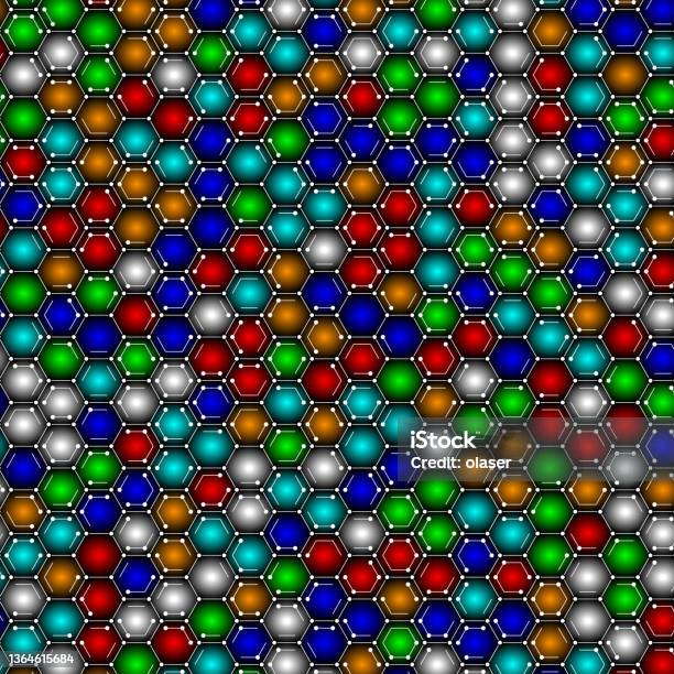 Science Abstract Pattern Science Pattern Stock Illustration - Download Image Now - Atom, Square ...