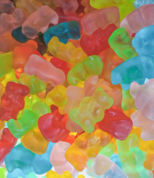 istock multicolored gummy bears candy. Jelly sweets 1364623425