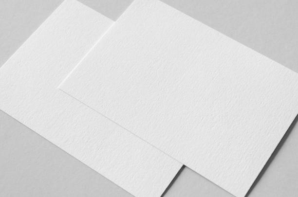 istock Textured A6 invitation card or flyer mockup, landscape orientation. 1364626005
