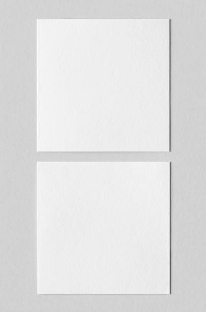 istock Textured invitation card or flyer mockup, square size. 1364626144