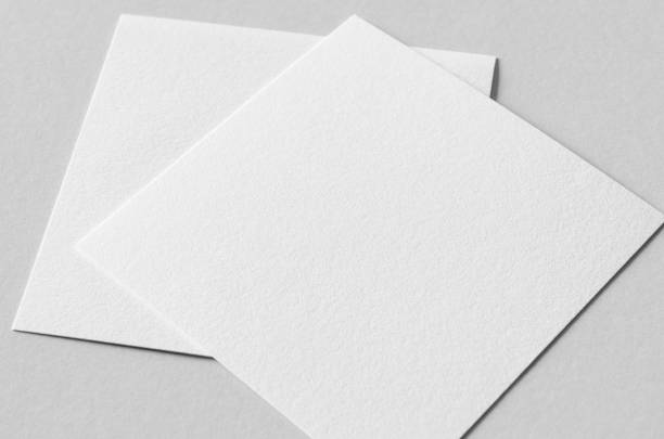 istock Textured invitation card or flyer mockup, square size. 1364626152