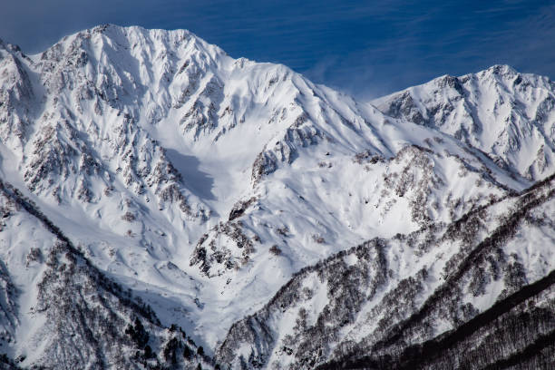 istock Japanese Alps in winter above Hakuba Valley 1364626412