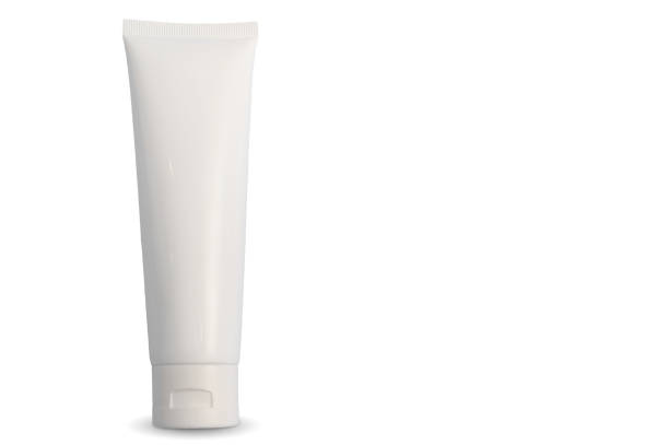 istock White container with cosmetic body cream. On white background. 1364628658