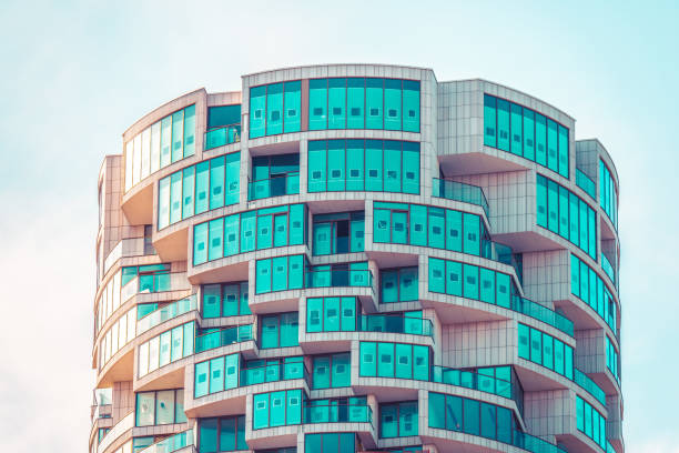Exterior view of modern apartments