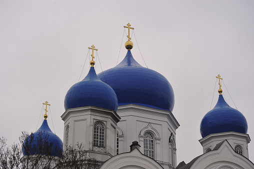 VLADIMIR, RUSSIA - November 3, 2021: Cathedral in Bogolyubsky Monastery in Bogolyubovo