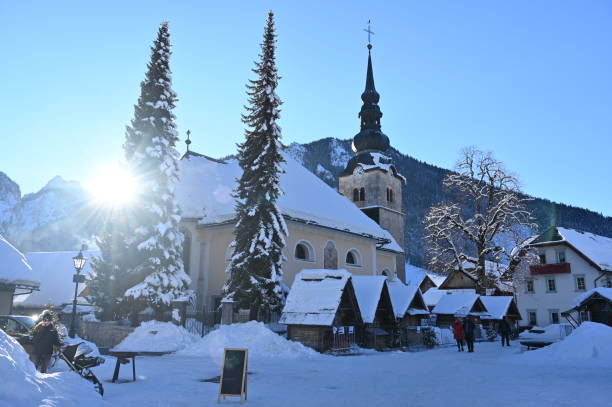 istock Kranjska Gora in winter idyll 1364635206