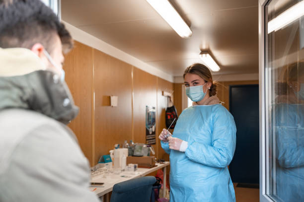 istock Young man waiting to get tested for coronavirus/Covid-19 1364639937