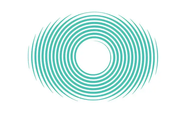 Vector illustration of Spiral concentric pattern