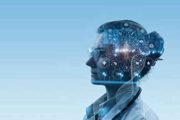 istock Concept of modern technologies in medicine and doctor. 1364651489