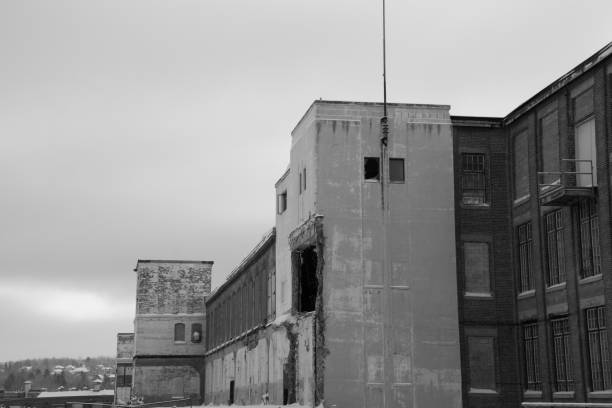 istock Part of an old abandoned textile factory 1364656688