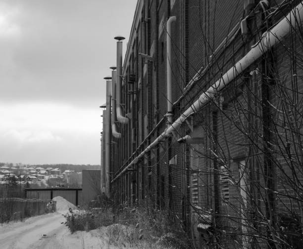 istock Part of an old abandoned textile factory 1364656702