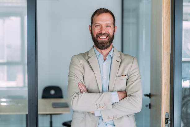 istock Portrait of successful businessman. 1364657569