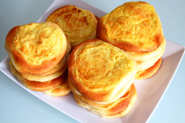 istock Shangi - bakery products from dough. Dough and potatoes. Close-up. Background. 1364659201