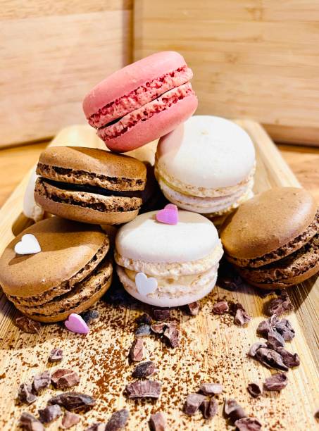 istock Delicious tasty french macaroons. 1364662954