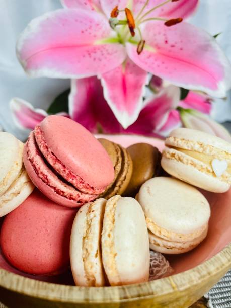 Tasty french macaroons.