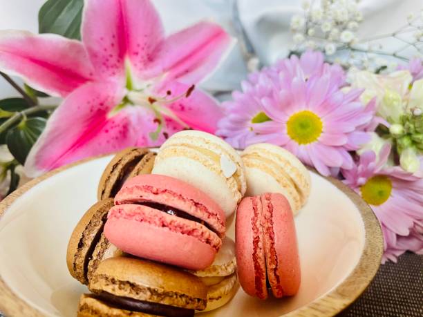 istock Tasty french macaroons. 1364664130