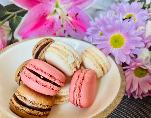 istock Tasty french macaroons. 1364664164