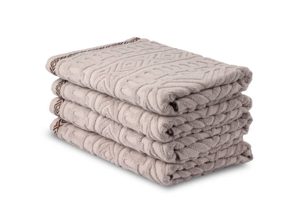 istock colored bath cotton towel, soft terry cloth, texture 1364667040