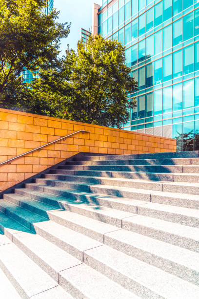 istock Garden among modern buildings in Canary Wharf 1364669662