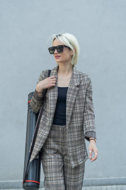 istock Businesswoman is walking 1364680325