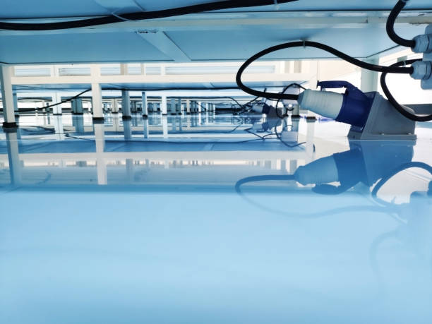 istock Clean room, epoxy floor in laboratory. 1364695631