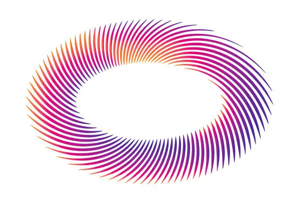 Vector illustration of Abstract Spiral shape