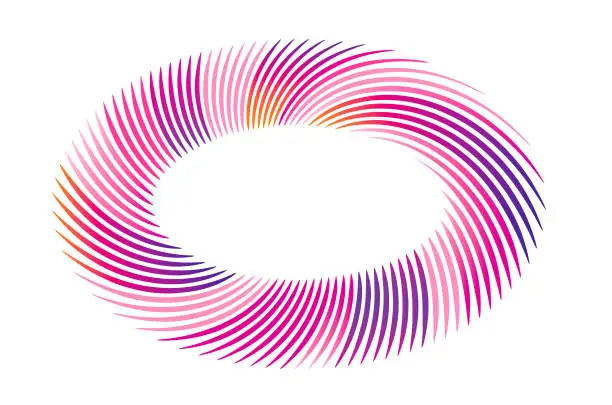 Vector illustration of Abstract Spiral shape