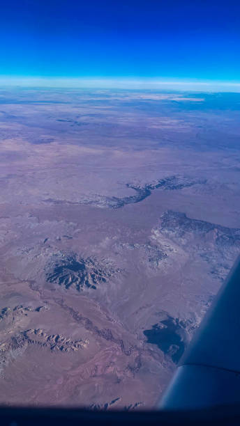 istock Holbrook Arizona from a commercial airplane 1364704521