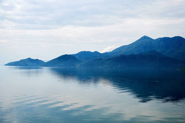 The view of the holy mount Athos in the morning