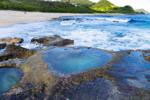 Heart Rock is a natural  heart-shaped rock pool.It is located on the beach of Amami oshima island.
