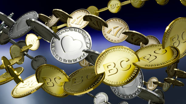 istock Asset Management with Virtual Currency, Blockchain and NFT.Various virtual currencies 1364719923