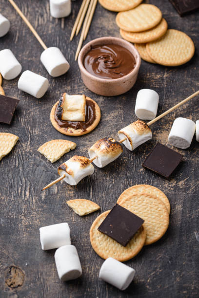 istock Smores with marshmallow, chocolate and crackers 1364723612