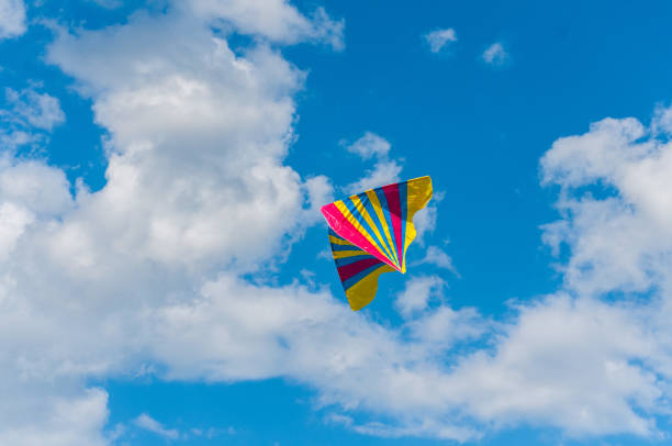 istock Kite flying in the sky 1364724495
