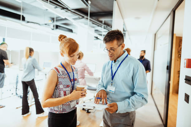 istock Creative people brainstorming about start-up project and collaboration 1364730524