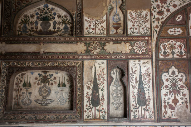 istock Decoration wall at Agra Fort, Agra, India 1364736877