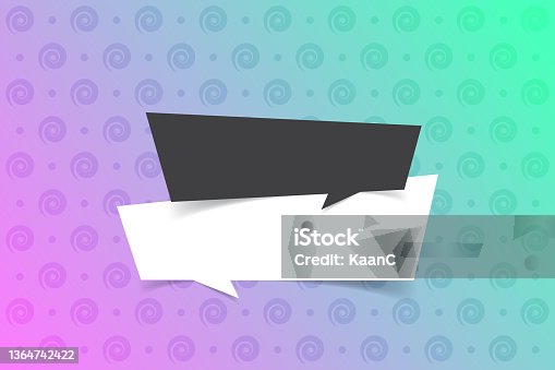 istock Vector quote template trendy style stock illustration on abstract background 1364742422