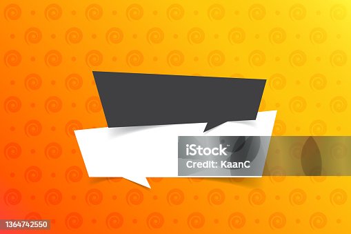istock Vector quote template trendy style stock illustration on abstract background 1364742550
