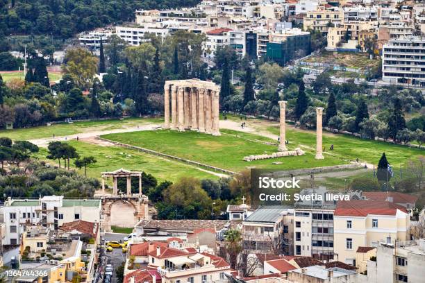 Temple Of Olympian Zeus Stock Photo - Download Image Now - Athens - Greece, Temple - Building, Zeus