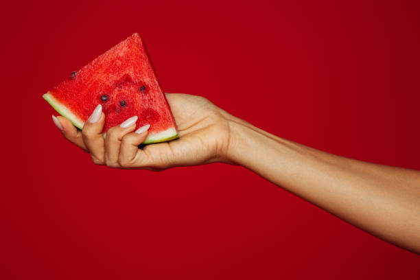 арбуз - watermelon fruit healthy eating snack стоковые фото и изображения