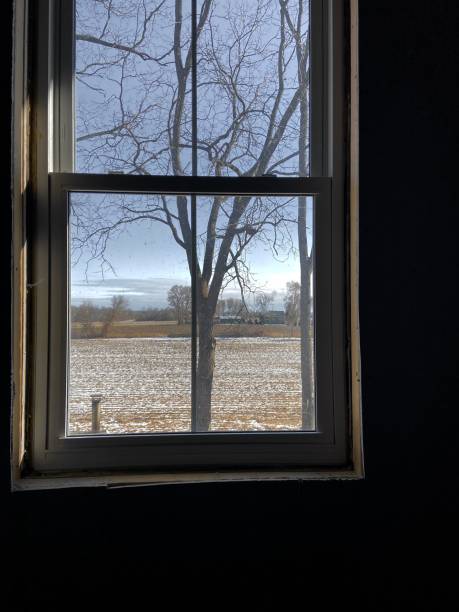 istock Looking out onto a cold winter day. 1364754641