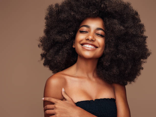 istock Beautiful girl with curly hairstyle 1364754793