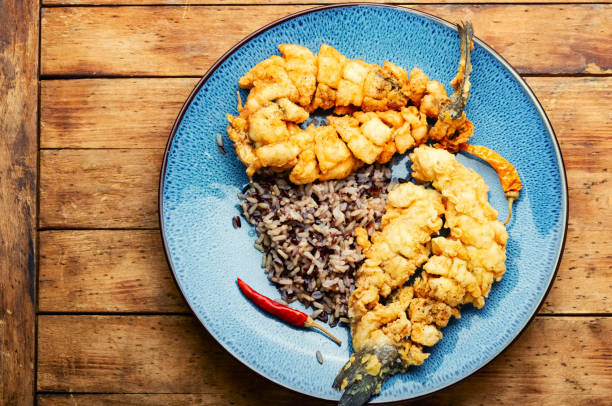 istock Appetizing grilled sea bass fish. 1364756531